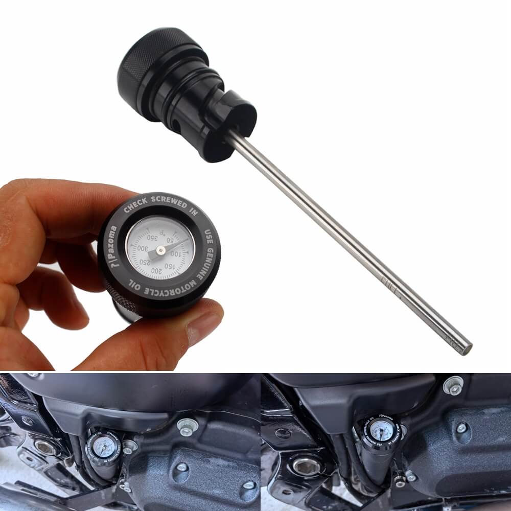 Oil Dipstick With Temperature Gauge For Harley Davidson Milwaukee 8 Softail M8 18-24 Low Rider ST Slim Sport Glide Street Bob 114 S FXBB FXLRST - pazoma