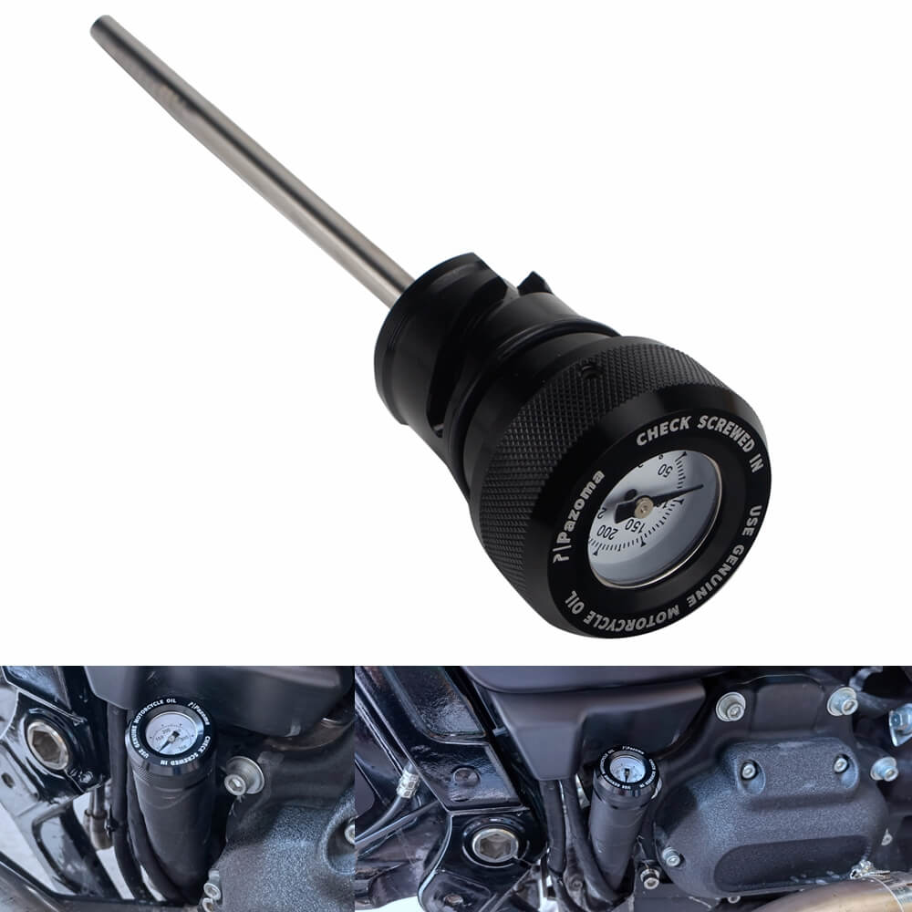 Oil Dipstick With Temperature Gauge For Harley Davidson Milwaukee 8 Softail M8 2018-2024 Breakout Deluxe Fat Bob Boy Heritage Classic Standard - pazoma