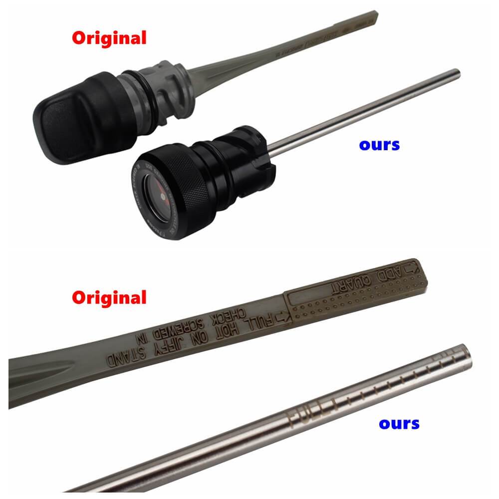 Oil Dipstick With Temperature Gauge For Harley Davidson Milwaukee 8 Softail M8 18-24 Low Rider ST Slim Sport Glide Street Bob 114 S FXBB FXLRST - pazoma