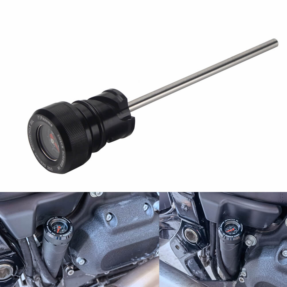 Oil Dipstick With Temperature Gauge For Harley Davidson Milwaukee 8 Softail M8 18-24 FXBR FLDE FXFB FLHC FXLR FLSL FLST FLSB FXBB S FXLRST - pazoma