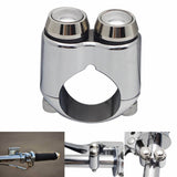One Inch Handlebar Custom Micro Switch Gear Dual Button 2-Button Control Momentary M-Switch Bobber Cafe Racer Chopper for 25.4mm 1" Bars - pazoma