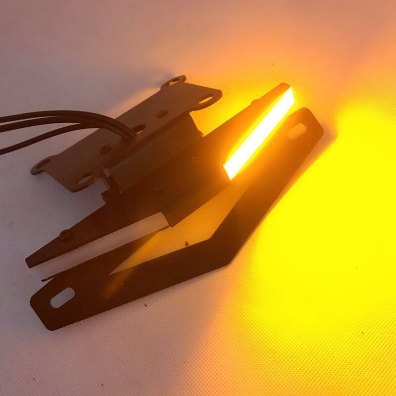 LED Tail Tidy Fender Eliminator Kit Integrated Turn Signals License Plate Light Bracket For Ducati Monster 797 / Supersport 939 / S 2017-2019 - pazoma