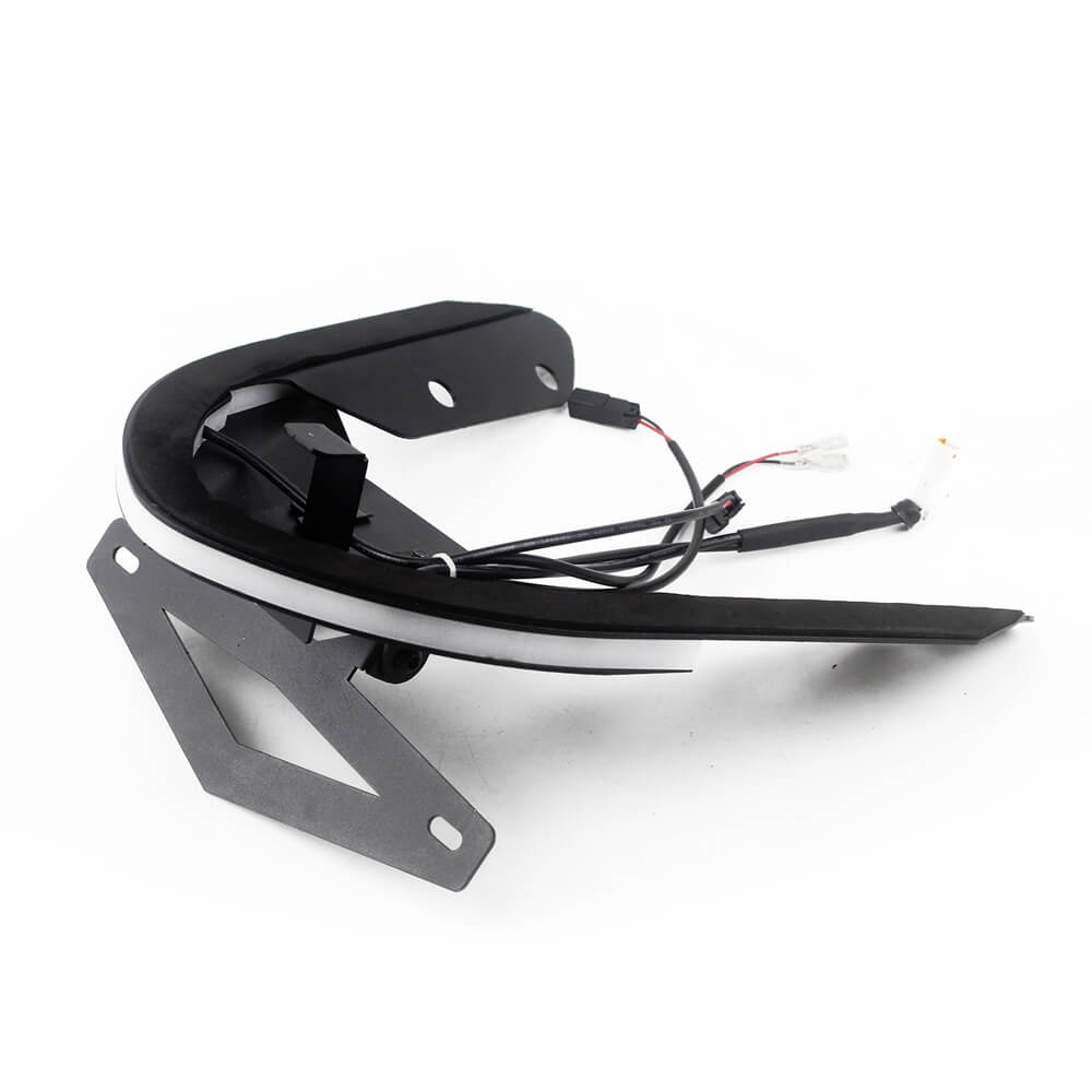 Ducati Monster 821 1200/S Sequential Switchback Flowing LED Tail Tidy Fender Eliminator Kit Taillight Brake Turn Signals License Plate Light Bracket - pazoma
