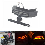 Benelli Leoncino 500 BJ500 LED Tail Tidy Stealth Fender Eliminator Kit Rear Tail Brake Light Turn Signal License Plate Light Bracket - pazoma