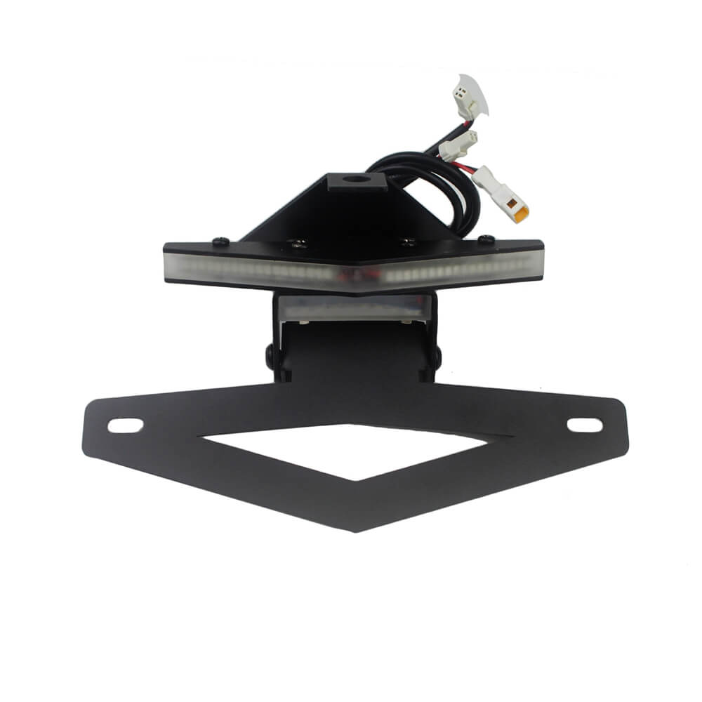 Aprilia RSV4 RR RF 09-2019 Tuono V4 1100 2015-2019 LED Tail Tidy Stealth Fender Eliminator Kit Integrated Turn Signals License Plate Light Bracket - pazoma