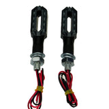Pair 12V Hollow out Dual Side Universal Motorcycle Bike LED Turn Signal Indicator Light Blinker - pazoma