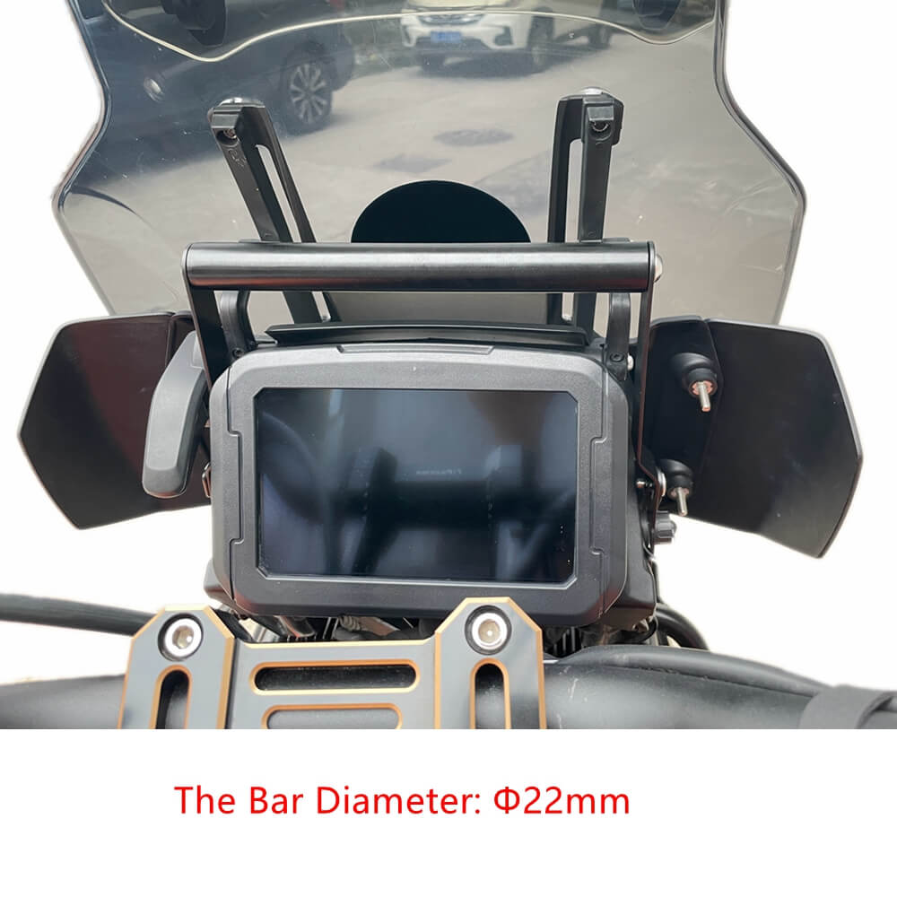 Phone GPS Mounting Adapter Bracket Crossbar Navigation Plate Navigator Support above instruments For Harley Pan America Special CVO RA1250 S SE - pazoma