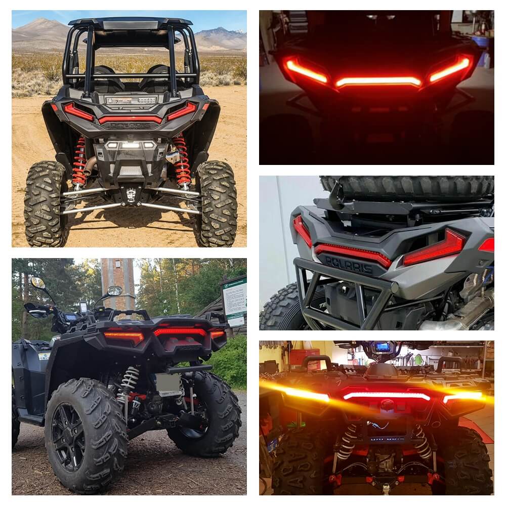 Polaris UTV ATV LED Center Taillight 2413431 Polaris Side by Side RZR XP TURBO S RS1 1000 4 R02 PS MD R01 SPORTSMAN R03 2017-2025 - pazoma