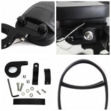 UTV Universal Side Mirrors w/LED Turn Signal Light | Polaris RZR800/900 John Deere Gator HPX XUV Kawasaki Mule Yamaha Rhino 1.75" Roll Bars Clamp - pazoma