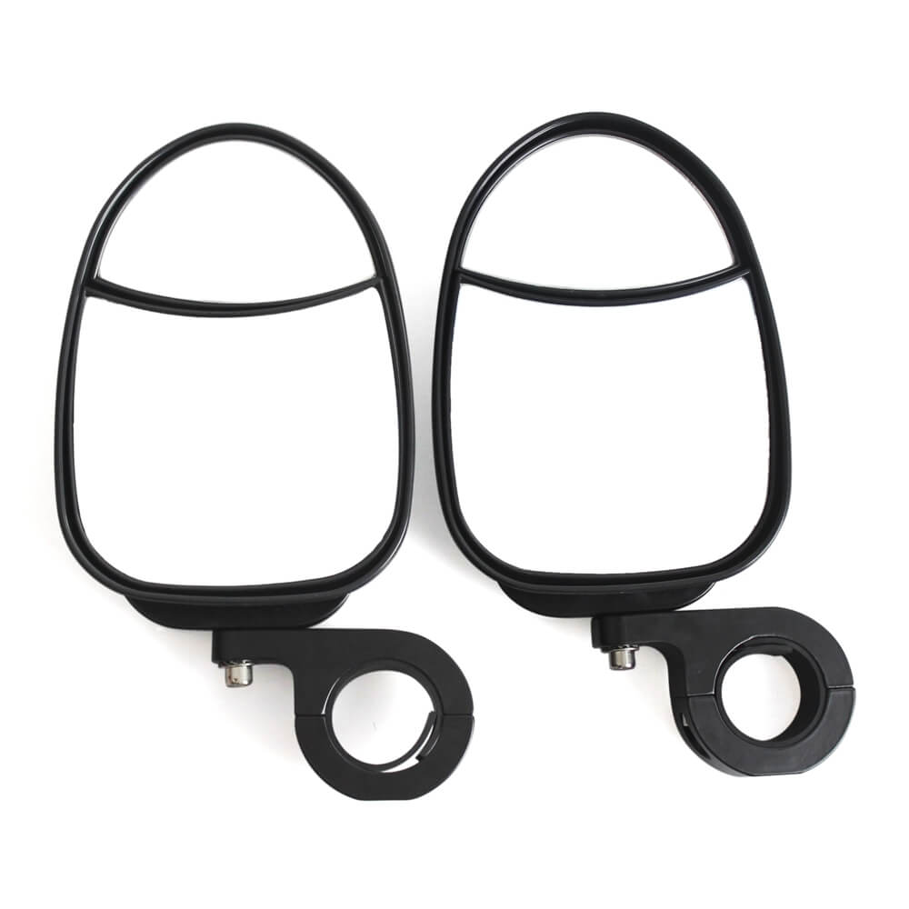 UTV Universal Side Mirrors w/LED Turn Signal Light | Polaris RZR800/900 John Deere Gator HPX XUV Kawasaki Mule Yamaha Rhino 1.75" Roll Bars Clamp - pazoma