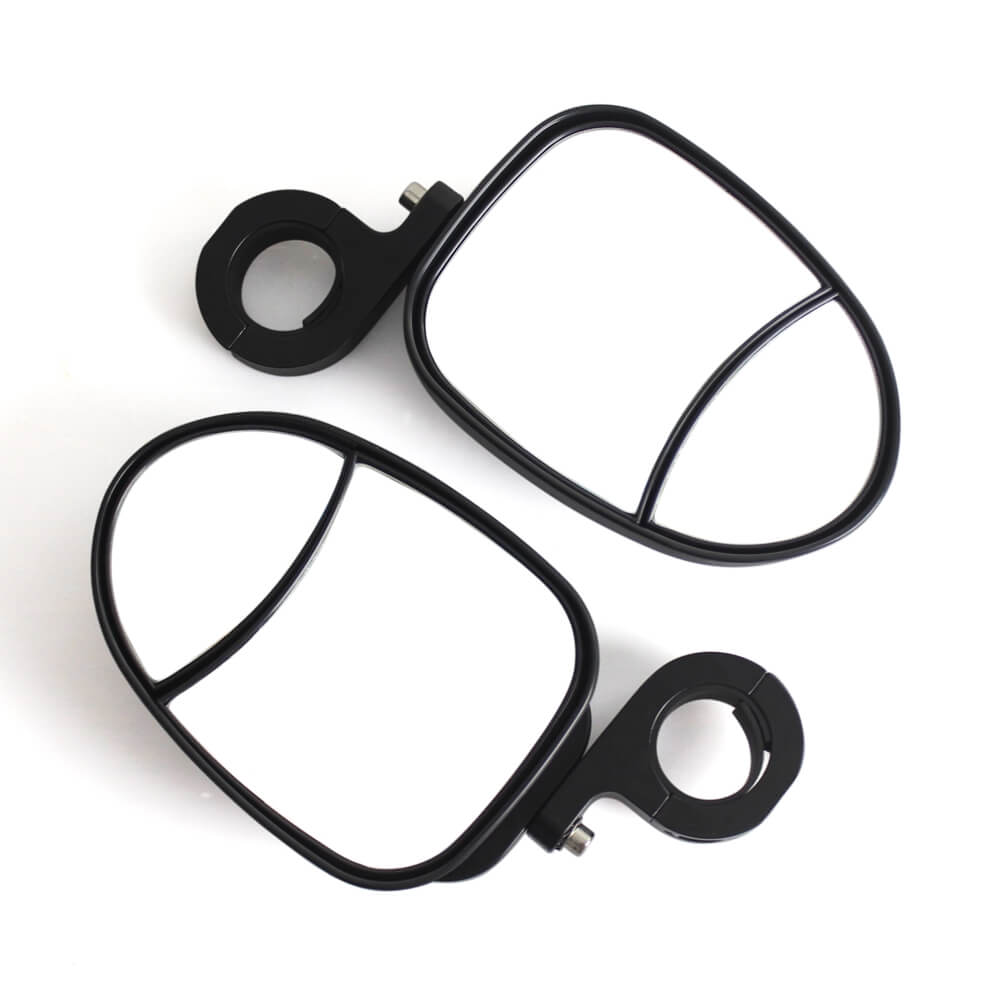 UTV Universal Side Mirrors w/LED Turn Signal Light | Polaris RZR800/900 John Deere Gator HPX XUV Kawasaki Mule Yamaha Rhino 1.75" Roll Bars Clamp - pazoma