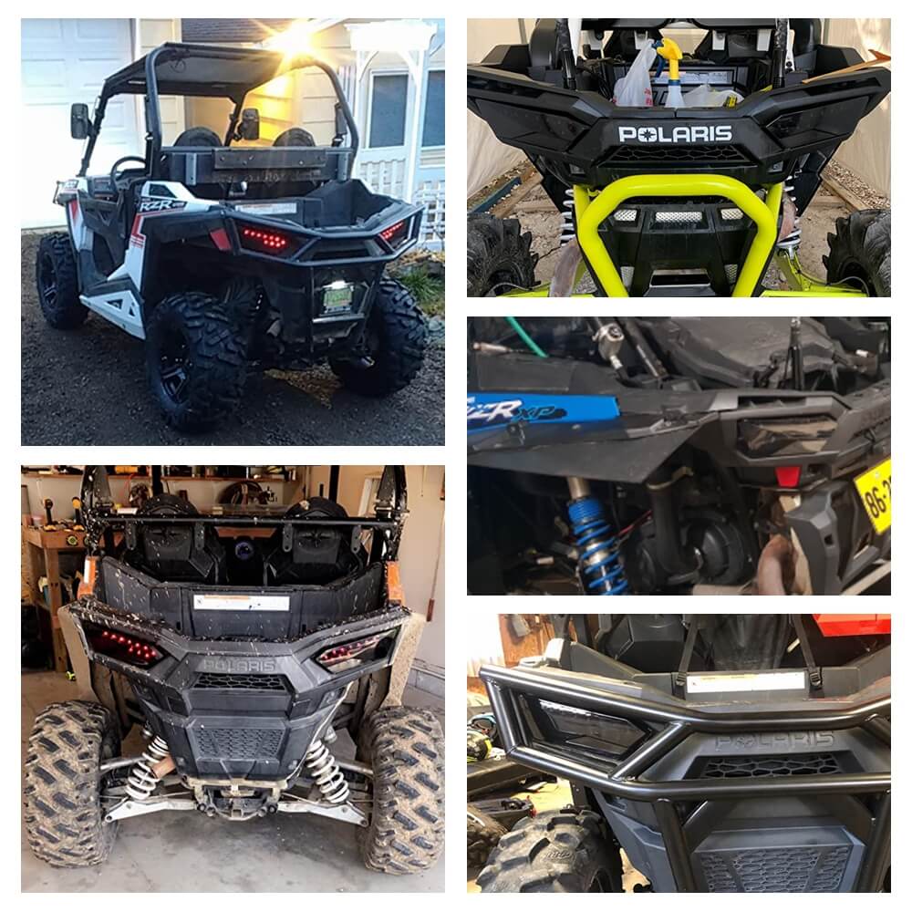 2014-2025 Polaris RZR 1000 XP 900 S 4 Turbo Premium Right Left LED Tail Light Housing 2412342 2412341 Tail Light Brake Rear Lamps - pazoma