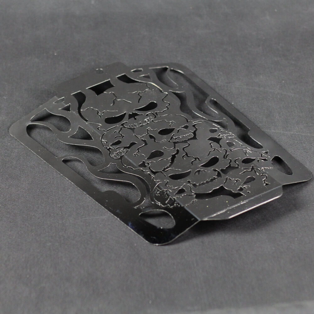 2006-2020 Suzuki Boulevard M109R Intruder VZR1800 M1800R FIRE SKULL Polished Stainless Radiator Grill Guard - pazoma