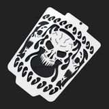 Suzuki Boulevard M109R Intruder VZR1800 M1800R "FIRE SKULL" Stainless Radiator Grill Guard 2006-2019 - pazoma