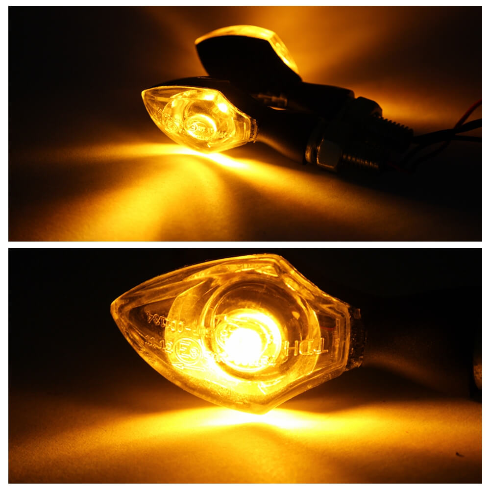 Cat Mini Eye LED Turn Signal Indicators Nano Blinker for MOTO GUZZI QUOTA 1000 V75 Ducati V4 BMW S1000 HONDA SUZUKI YAMAHA - pazoma