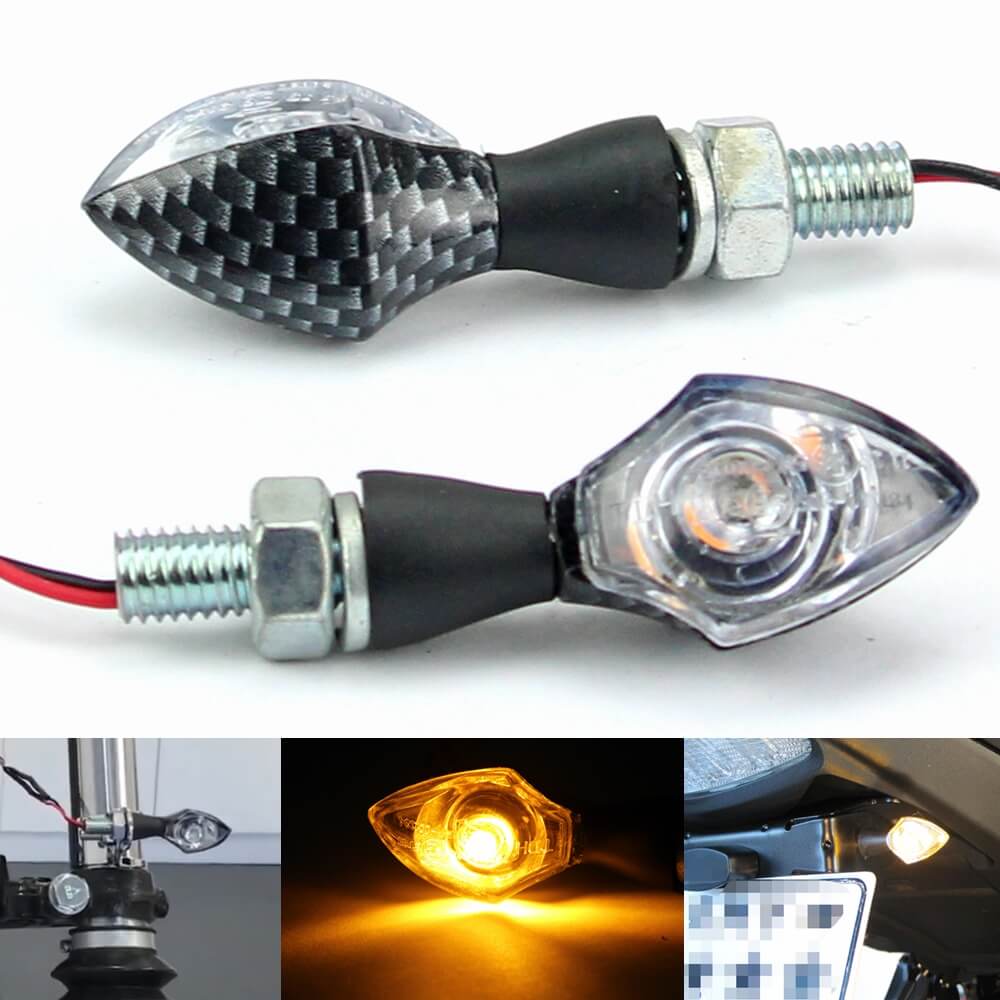 Cat Mini Eye LED Turn Signal Indicators Nano Blinker for MOTO GUZZI QUOTA 1000 V75 Ducati V4 BMW S1000 HONDA SUZUKI YAMAHA - pazoma