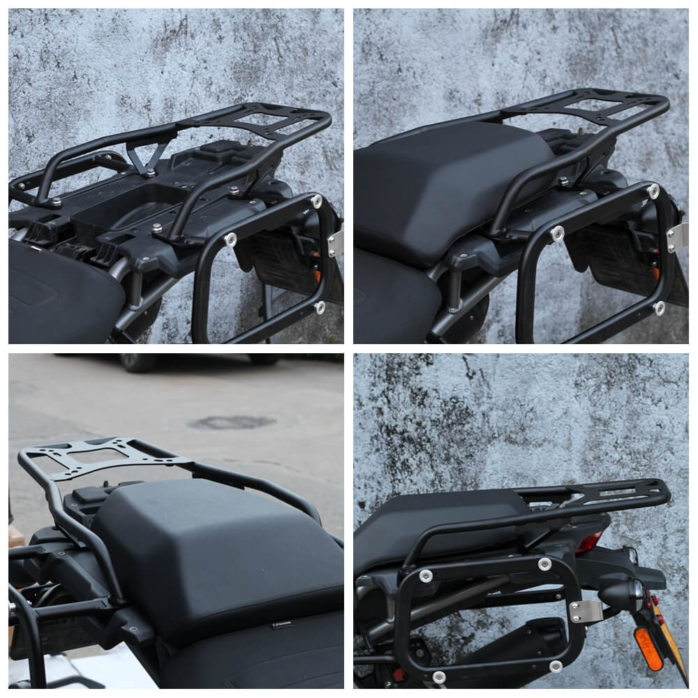 Rear Luggage Rack Carrier Top Case Mount Bracket Passenger Grab Handle Bars For Harley Pan America 1250 ST RA1250ST Special RA1250 RA1250S 2021-2025 - pazoma