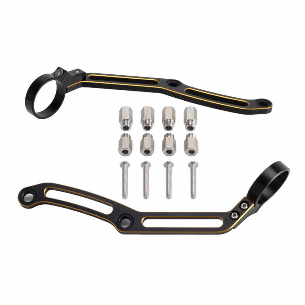 Harley Touring Bagger Road King Street Electra Glide Rear Shock Remote Reservoir Mounts Brackets For Ohlins HD 044 & Legends Revo Shocks - pazoma