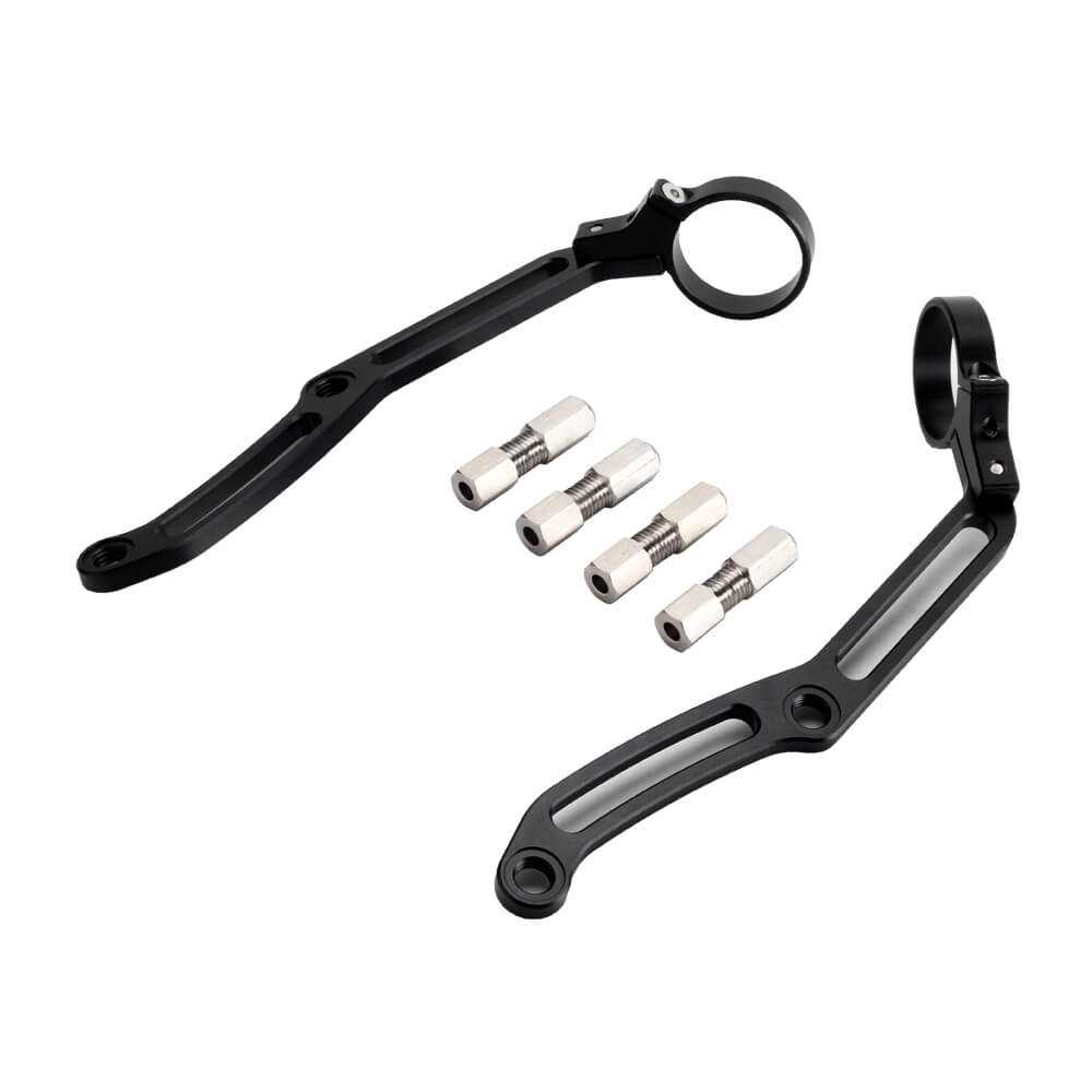 Rear Shock Remote Reservoir Mounts Brackets for Ohlins HD 044 & Legends Revo Shocks for Harley Touring Bagger 2014-2024 - pazoma