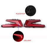 Right & Left LED Taillight Tail Lights Rear Brake Stop Lamps for Can-Am Maverick X3 XDS XRS Max Turbo R 2017-2025 - pazoma