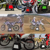 Universal Motorcycle MX Enduro Folding Work Stand Plastic Stand Stool Repairing Folding Lift Repair Holder Dirt Pit Bike Motocross - pazoma