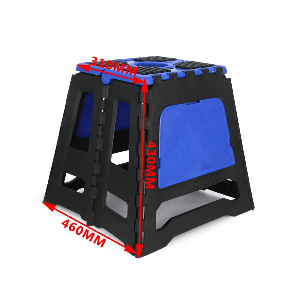 Universal Motorcycle MX Enduro Folding Work Stand Plastic Stand Stool Repairing Folding Lift Repair Holder Dirt Pit Bike Motocross - pazoma