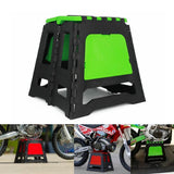 Universal Motorcycle MX Enduro Folding Work Stand Plastic Stand Stool Repairing Folding Lift Repair Holder Dirt Pit Bike Motocross - pazoma