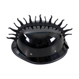 Pazoma Dirt Biker Helmets Mohawks Sticker Spikes Motorbike Rubber Stick Capacete Decoration Fire style - pazoma