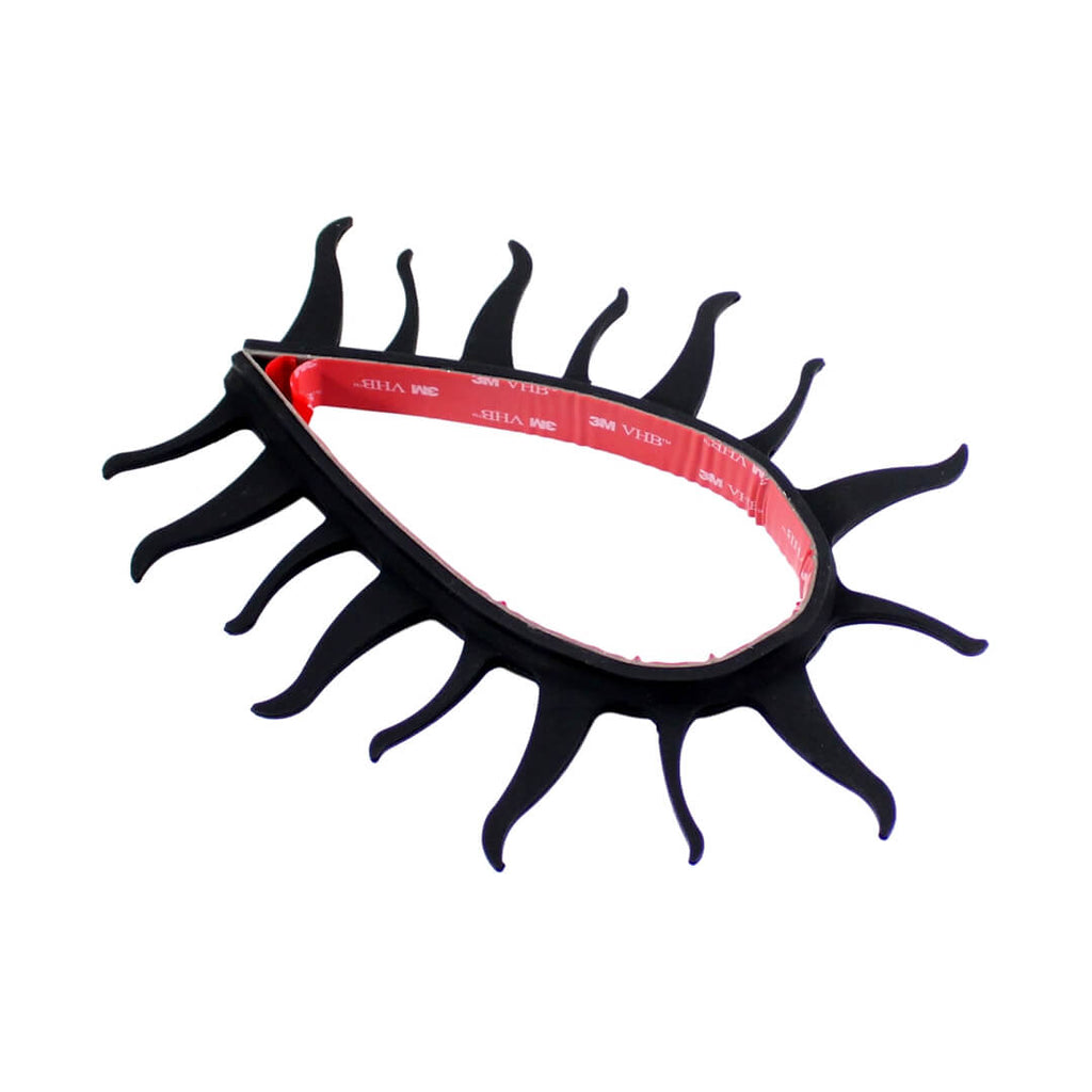 Pazoma Dirt Biker Helmets Mohawks Sticker Spikes Motorbike Rubber Stick Capacete Decoration Fire style - pazoma