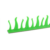 Pazoma Dirt Biker Helmets Mohawks Sticker Spikes Motorbike Rubber Stick Capacete Decoration Fire style - pazoma