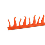 Pazoma Dirt Biker Helmets Mohawks Sticker Spikes Motorbike Rubber Stick Capacete Decoration Fire style - pazoma