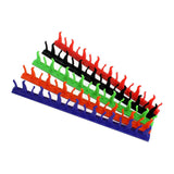 Pazoma Dirt Biker Helme Mohawks Aufkleber Spikes Motorrad Gummi Stick Capacete Dekoration Feuer stil