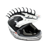 pazoma Motorbike Rubber Helmet Mohawk Sticker Dirt Biker Spikes Stick Capacete Decoration Talon Style - pazoma