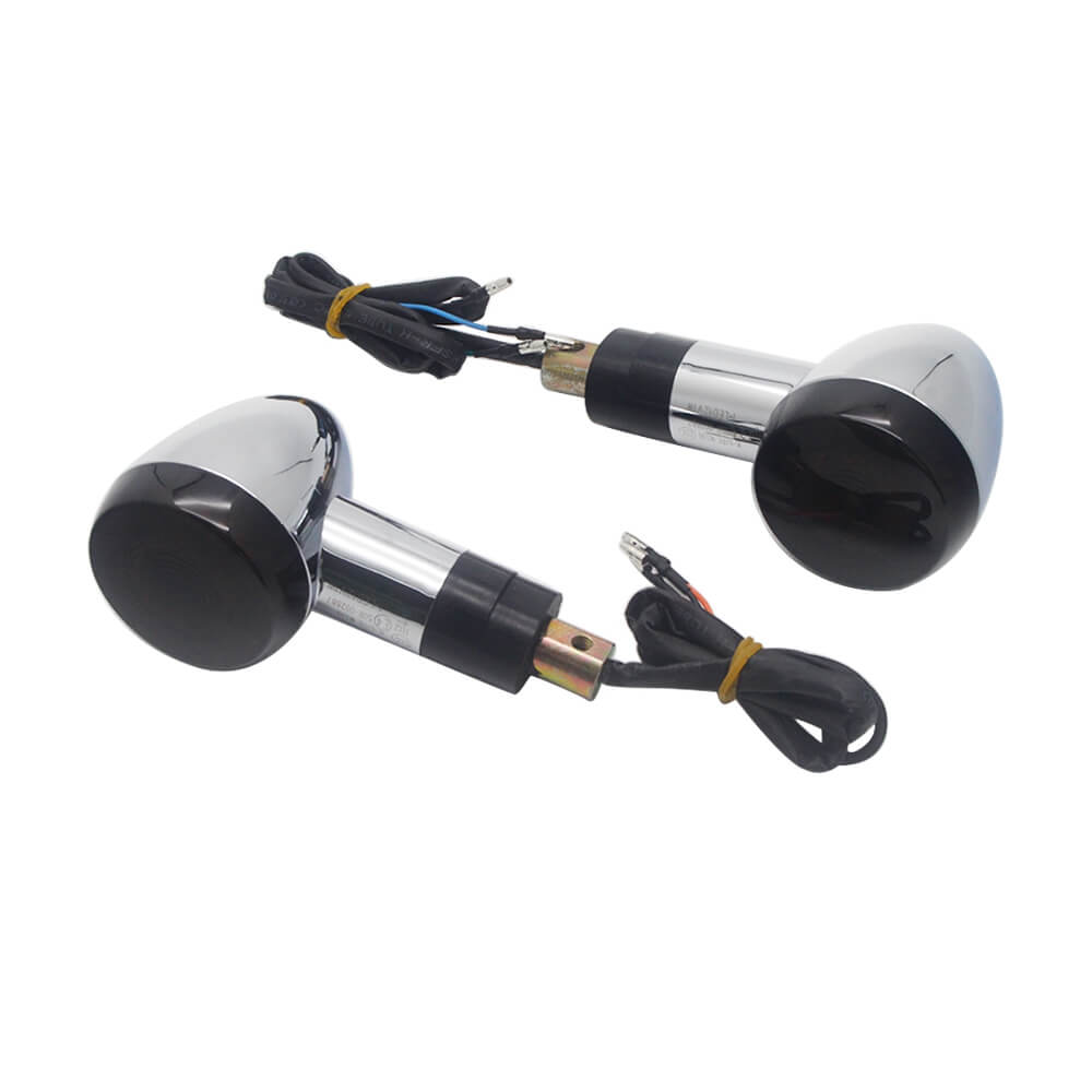 Suzuki INTRUDER VL1500 VS800 VS1400 SAVAGE LS650 Front LED Turn Signal Light Indicators Blinker Amber w/ White DRL Daytime Running Light - pazoma