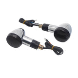 Suzuki INTRUDER VL1500 VS800 VS1400 SAVAGE LS650 Front LED Turn Signal Light Indicators Blinker Amber w/ White DRL Daytime Running Light - pazoma