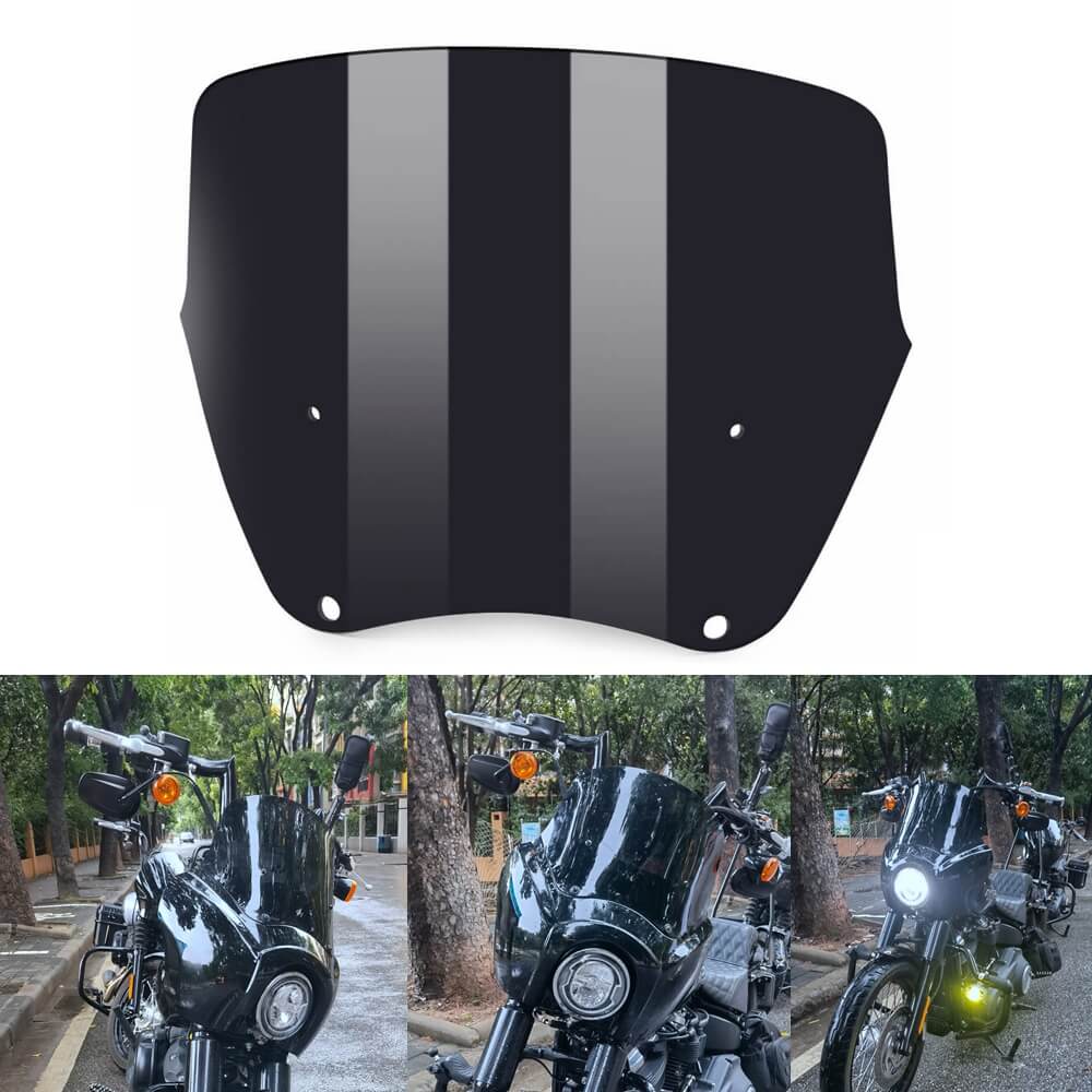 T-Sport Fairing Windshield Windscreen Replacement Club Style Kit Compatible For Harley Dyna Super Glide T-Sport FXDXT FXR - pazoma