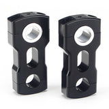 Snowmobile Pivoting Handlebar Fixed Height Risers Clamps 3" for Polaris Matryx Arctic Cat sleds 7/8" 1-1/8" Handlebar T-Style Stems - pazoma