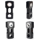 Snowmobile Pivoting Handlebar Fixed Height Risers Clamps 3" for Polaris Matryx Arctic Cat sleds 7/8" 1-1/8" Handlebar T-Style Stems - pazoma