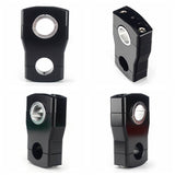 Snowmobile Pivoting Handlebar Fixed Height Risers 2" for Polaris Matryx Arctic Cat sleds 7/8" 1-1/8" Handlebar T-Style Stems - pazoma