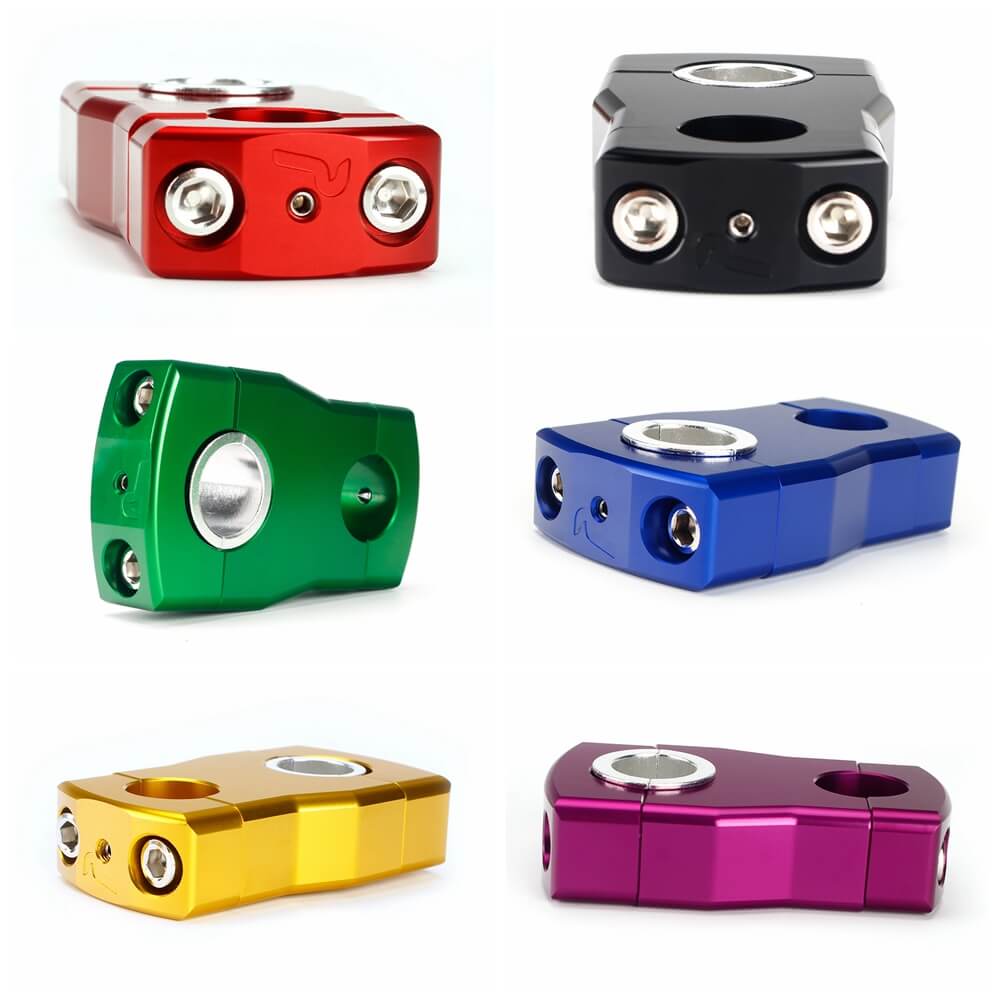 Snowmobile Pivoting Handlebar Fixed Height Risers 2" for Polaris Matryx Arctic Cat sleds 7/8" 1-1/8" Handlebar T-Style Stems - pazoma