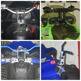 Snowmobile Pivoting Handlebar Fixed Height Risers Clamps 3" for Polaris Matryx Arctic Cat sleds 7/8" 1-1/8" Handlebar T-Style Stems - pazoma