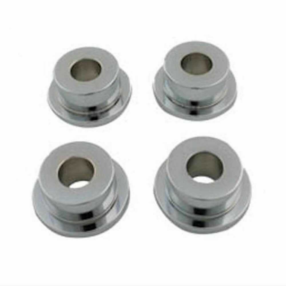 Solid Billet Steel Handlebar Riser Bushings Mounts For Harley Softail Dyna Sportster Touring Bagger M8 Chrome '86-'25 - pazoma