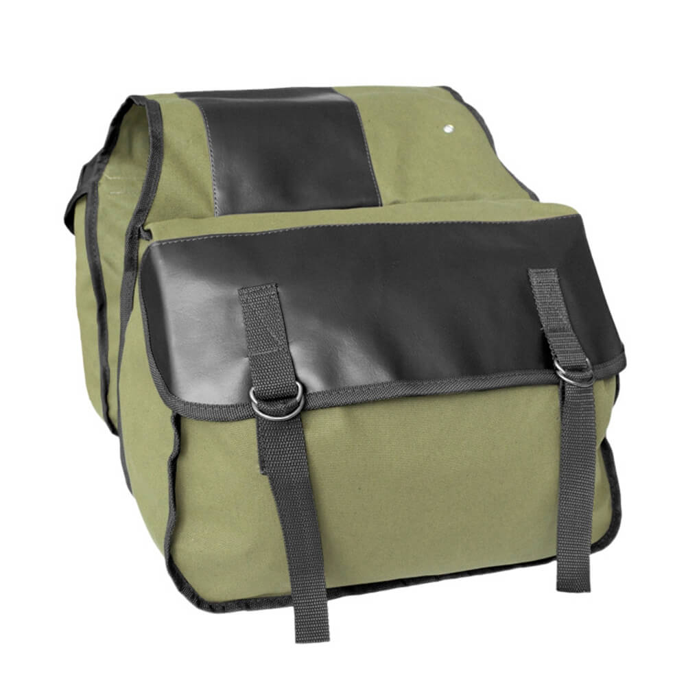 Motorcycle Storage Saddle Bag Large Capacity Canvas Panniers Bags for Bicycle Bike Motor Rear Seat Carrier Bag Two Side Saddlebags - pazoma