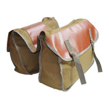 Motorcycle Storage Saddle Bag Large Capacity Canvas Panniers Bags for Bicycle Bike Motor Rear Seat Carrier Bag Two Side Saddlebags - pazoma