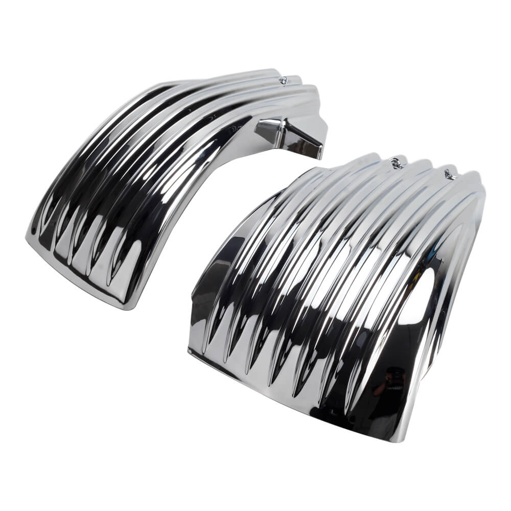 Striped Style Battery Side Fairing Covers for Harley Softail M8 107 114 117 FLDE FLHCS FXLR FXLRS FXLRST FLSL FXBB FXBBS 2018-2025 - pazoma
