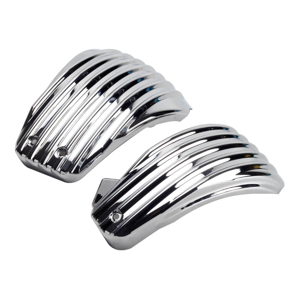 Striped Style Battery Side Fairing Covers for Harley Softail M8 107 114 117 FLDE FLHCS FXLR FXLRS FXLRST FLSL FXBB FXBBS 2018-2025 - pazoma