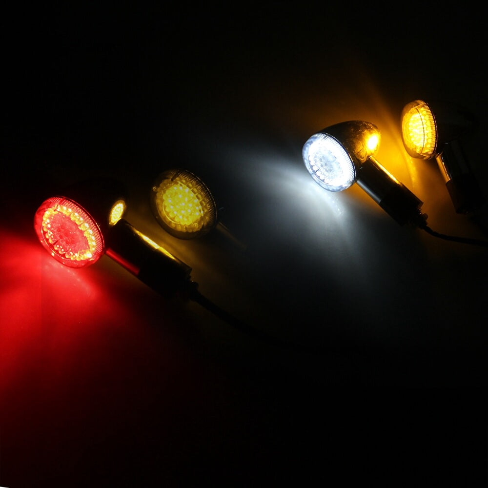 Suzuki Boulevard M109R M109RB M109RZ Boss Limited VZR1800 Intruder M90 VZ1500 C90 Front Rear Amber LED Turn Signal Light Indicator - pazoma