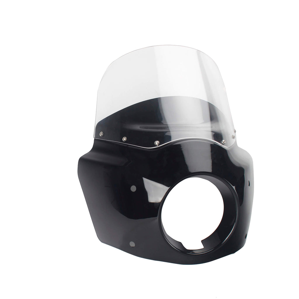 Harley Dyna Wide Glide FXDWG Front Healight Fairing Windscreen 11 inch Windshields and Mounting Hardware - pazoma