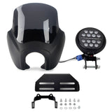 2020-2025 Harley Softail Low Rider S 114 117 FXLRS T-Sport Fairing Windshield w/ 5.75'' LED Headlight Projection Headlamp Kit - pazoma