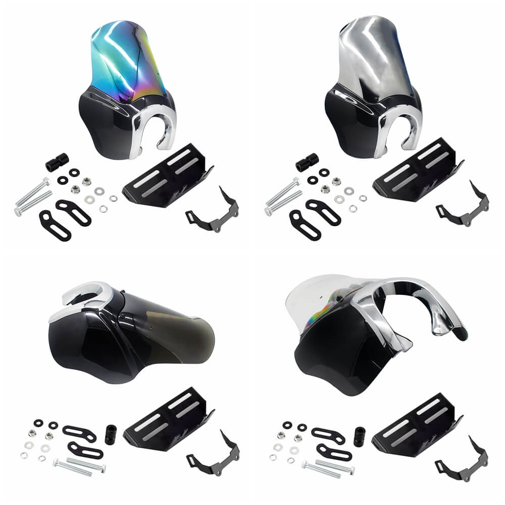 T-Sport Fairing Windshield W/Headlight Relocation Bracket Bezels Trim Cover For Harley Softail Low Rider S 114 117 FXLRS 20-25 - pazoma